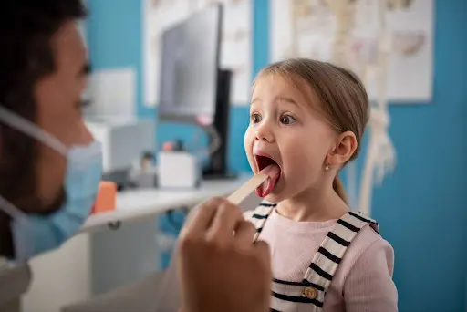 Child Receiving Early Orthodontic Evaluation